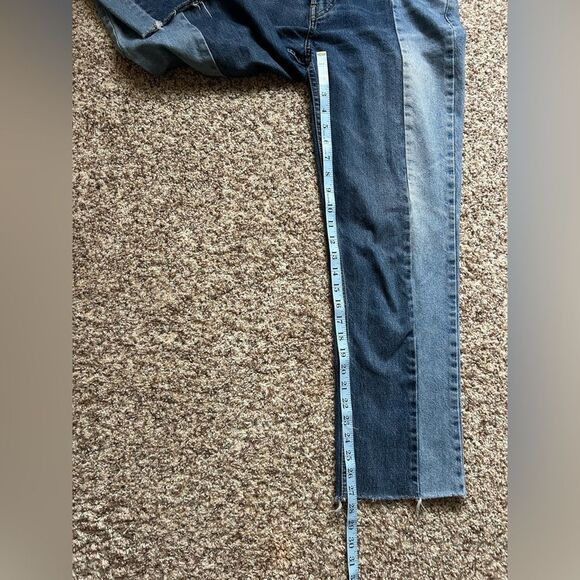 BDG Jessye Women’s Two-Tone Light & Dark Wash Straight Leg Jeans Size 28 - Picture 14 of 14